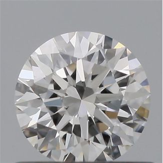 0.52 Carat Round G VVS2 EX GIA Natural Diamond