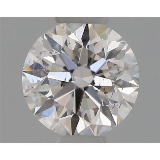 0.32 Carat Round H SI2 EX GIA Natural Diamond