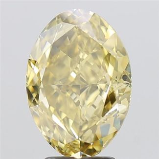 4.02 Carat Oval Fancy Brownish Yellow SI2 - EX VG GIA Natural Diamond