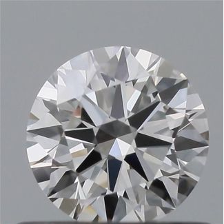 0.48 Carat Round F VVS2 EX GIA Natural Diamond