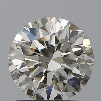 1.00 Carat Round K SI1 EX VG IGI Natural Diamond