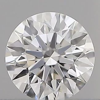 0.33 Carat Round D VVS1 EX GIA Natural Diamond