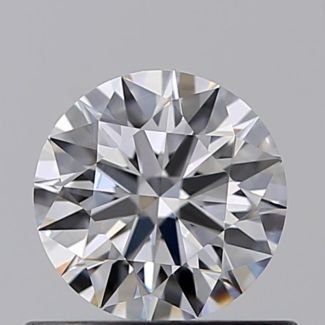 0.50 Carat Round D VVS2 EX VG GIA Natural Diamond