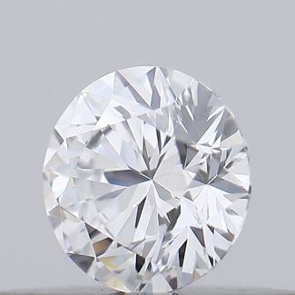 0.19 Carat Round D VVS2 EX GIA Natural Diamond