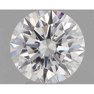 0.41 Carat Round F VVS2 EX GIA Natural Diamond