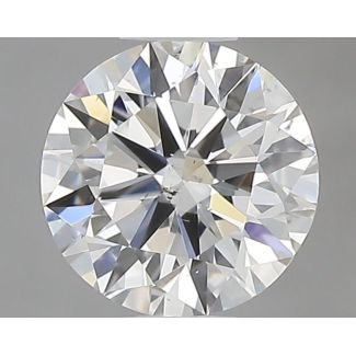 0.5 Carat Round G SI1 EX GIA Natural Diamond