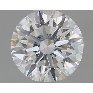 0.46 Carat Round F SI2 EX GIA Natural Diamond