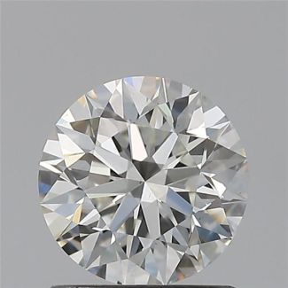 0.90 Carat Round H VS2 EX GIA Natural Diamond