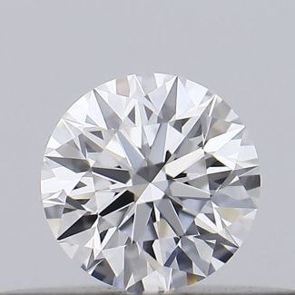 0.23 Carat Round D VVS2 EX GIA Natural Diamond