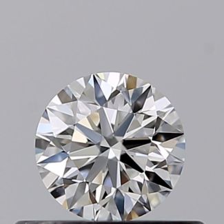 0.33 Carat Round F VVS2 EX GIA Natural Diamond