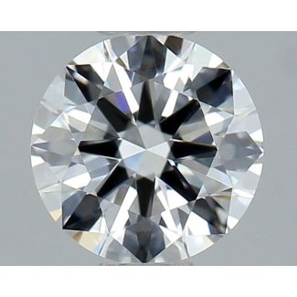 0.6 Carat Round F VVS1 EX GIA Natural Diamond