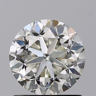 1.00 Carat Round I SI1 F EX VG GIA Natural Diamond