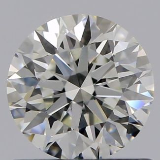 0.70 Carat Round I VVS1 EX GIA Natural Diamond