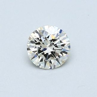 0.39 Carat Round H VS2 VG EX GIA Natural Diamond