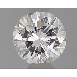 0.34 Carat Round F VVS2 VG GD IGI Natural Diamond