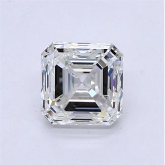 0.91 Carat Asscher H VVS2 - EX GIA Natural Diamond