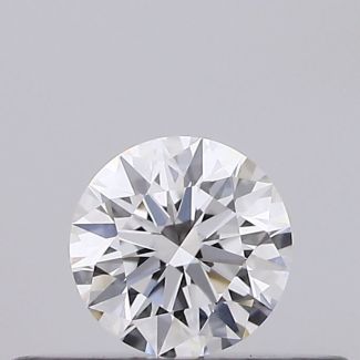 0.18 Carat Round D VVS2 EX VG GIA Natural Diamond