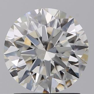 1.30 Carat Round H SI1 EX GIA Natural Diamond