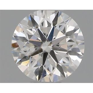 0.33 Carat Round E SI1 EX GIA Natural Diamond