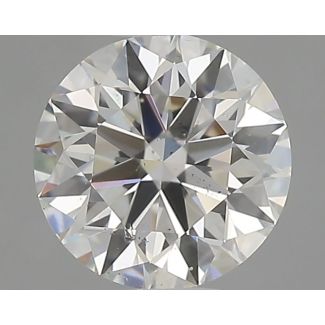 0.6 Carat Round H SI1 EX GIA Natural Diamond