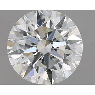 0.95 Carat Round H VS2 EX GIA Natural Diamond