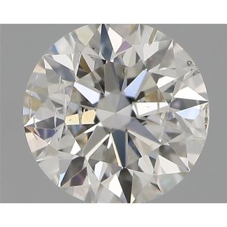 0.50 Carat Round G SI2 EX IGI Natural Diamond