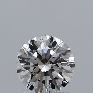 0.80 Carat Round F SI2 EX GIA Natural Diamond