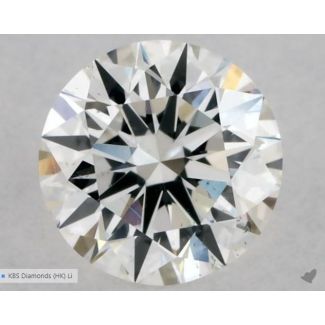 0.4 Carat Round H SI1 EX GIA Natural Diamond