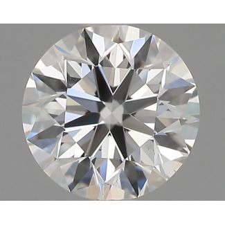 0.51 Carat Round G VS1 EX GIA Natural Diamond