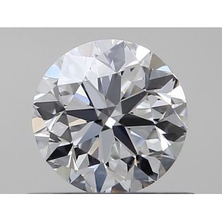 0.5 Carat Round E VVS2 VG EX GIA Natural Diamond