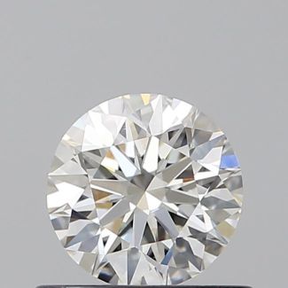 0.58 Carat Round H VS2 EX GIA Natural Diamond