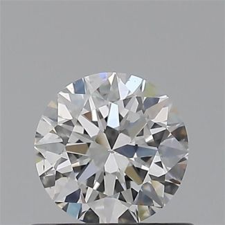 0.50 Carat Round E SI1 EX GIA Natural Diamond