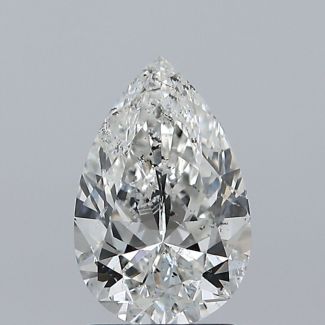 1.50 Carat Pear H SI2 - EX VG GIA Natural Diamond