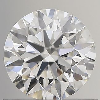 0.70 Carat Round F VS2 EX GIA Natural Diamond