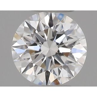 0.18 Carat Round E VVS2 EX GIA Natural Diamond