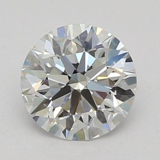 0.45 Carat Round E VVS2 EX GIA Natural Diamond