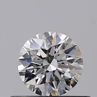 0.33 Carat Round F VVS2 EX GIA Natural Diamond