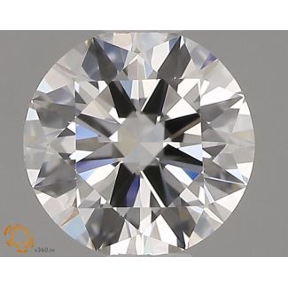 0.5 Carat Round E VS1 EX GIA Natural Diamond