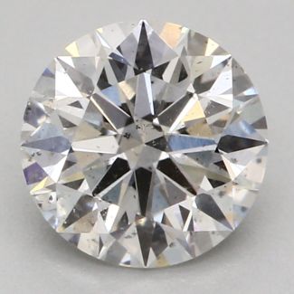 0.52 Carat Round F SI2 EX GIA Natural Diamond