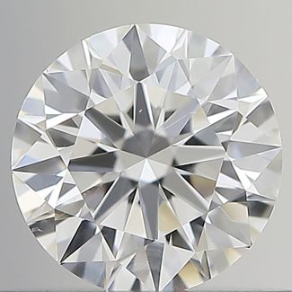 0.60 Carat Round F VS2 EX GIA Natural Diamond