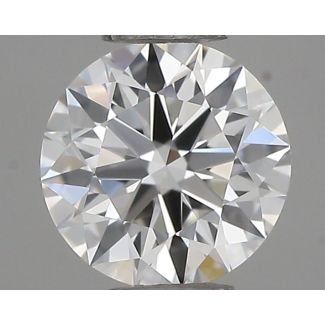 0.35 Carat Round H VVS1 EX GIA Natural Diamond