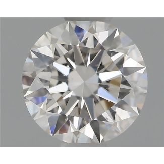 0.54 Carat Round H VS2 EX GIA Natural Diamond