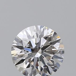 0.51 Carat Round I VVS2 EX GIA Natural Diamond