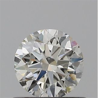 0.50 Carat Round H VVS1 EX IGI Natural Diamond