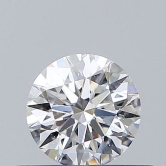 0.4 Carat Round F SI1 EX GIA Natural Diamond