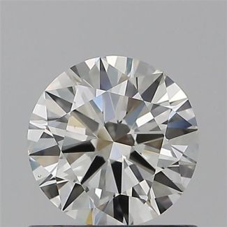 0.60 Carat Round H VS1 EX IGI Natural Diamond