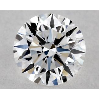 0.41 Carat Round D VVS2 EX GIA Natural Diamond