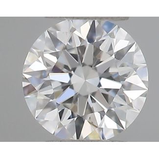 0.22 Carat Round F VVS2 EX GIA Natural Diamond