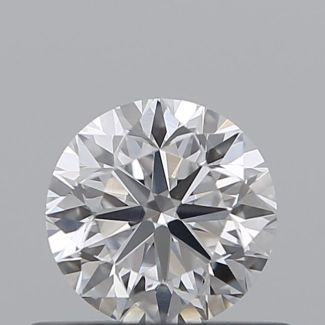 0.5 Carat Round D VVS2 VG EX GIA Natural Diamond