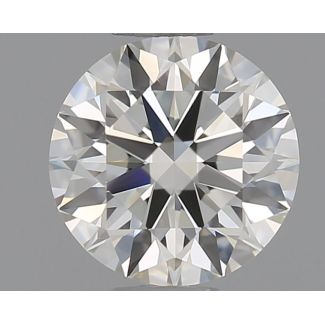 0.61 Carat Round H VVS1 EX IGI Natural Diamond